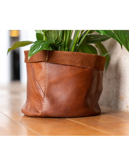 BAAK | Grand cache pot en cuir