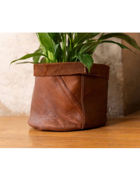 BAAK | Grand cache pot en cuir