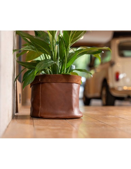 BAAK | Grand cache pot en cuir