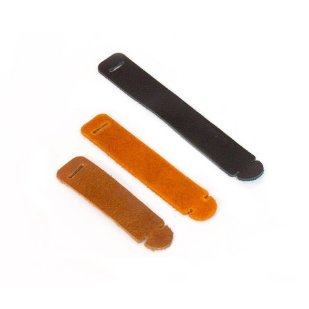 Leather cable guides