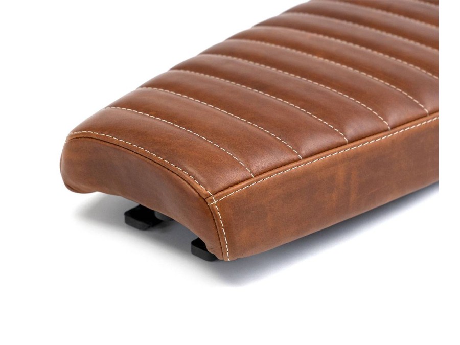 Asiento plano en cuero para Royal Enfield Interceptor / Continental GT