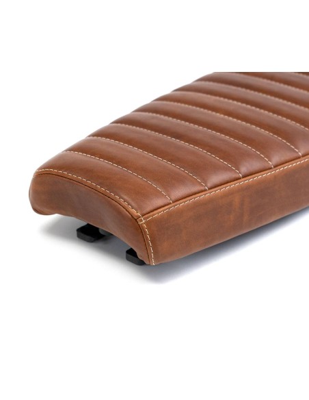 Asiento plano en cuero para Royal Enfield Interceptor / Continental GT