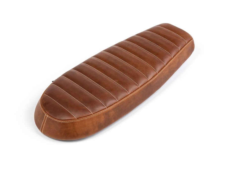 Asiento plano en cuero para Royal Enfield Interceptor / Continental GT