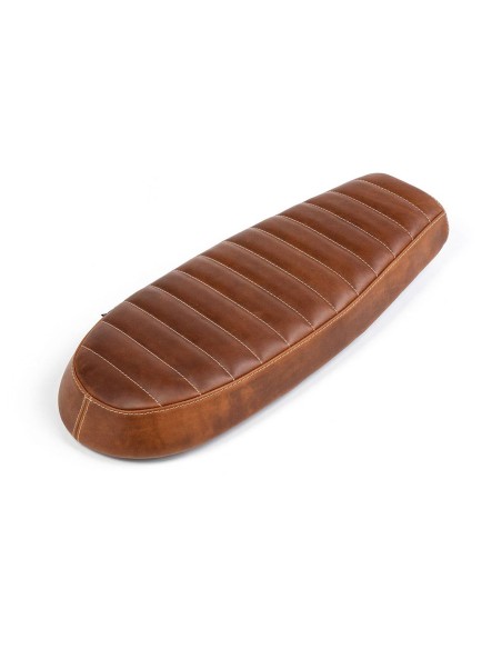 Asiento plano en cuero para Royal Enfield Interceptor / Continental GT