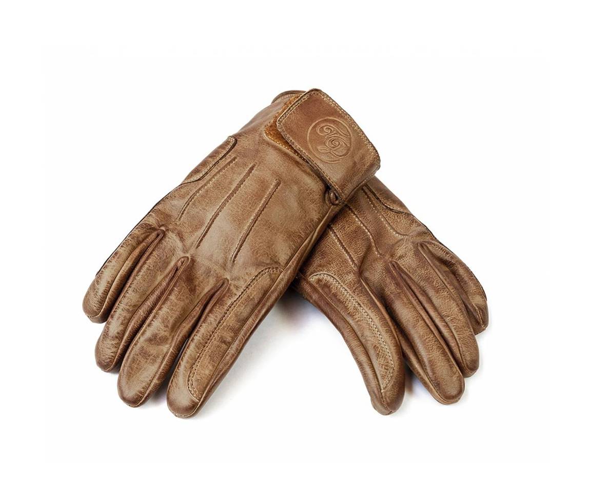 Gants Moto Homologués CE Hero Cuir Blanc Camel - Age of Glory