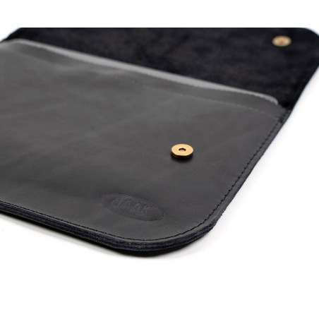 Hülle für 11-Zoll-Tablet Leder Schwarz, BAAK