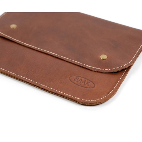 Pochette pour tablette de 11 pouces cuir marron, brun vielli BAAK - zoom