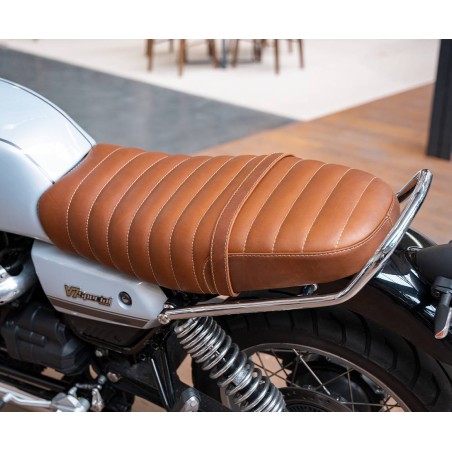 Silla de cuero patrimonial para Moto Guzzi v7 850