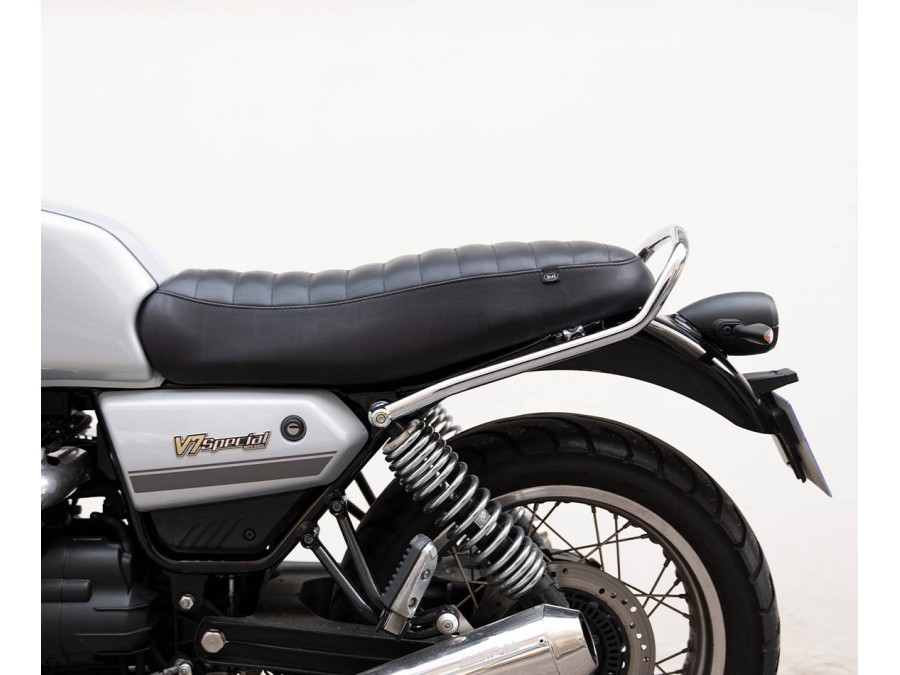 Klassischer Ledersattel für Moto Guzzi V7 850