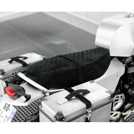 Avventure della sella in pelle per trionph scrambler 1200 xc/xe