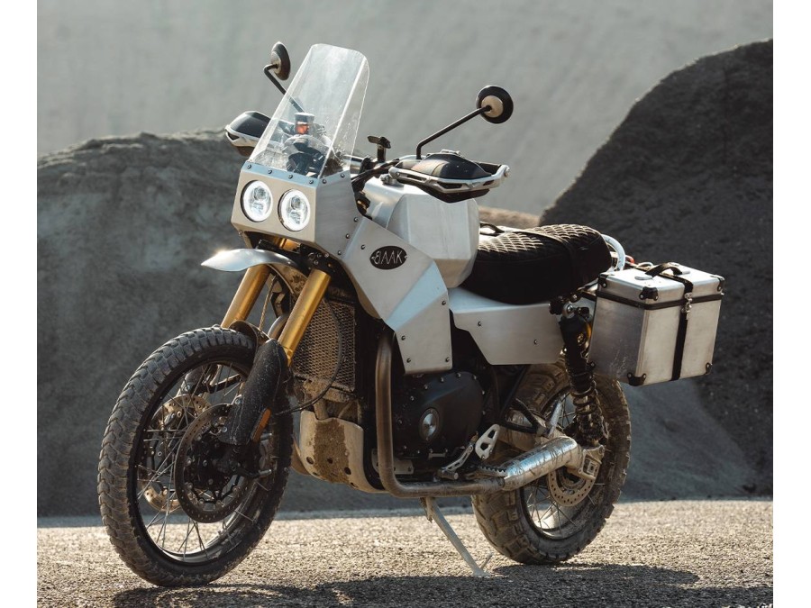 Sitzbank aus Leder Aventures für Triumph Scrambler 1200 XC/XE/X