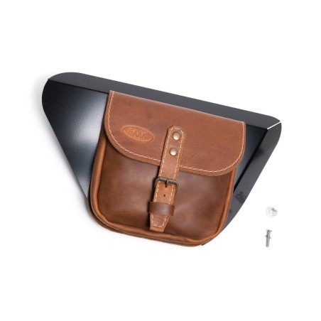 Right leather saddlebag for Moto Guzzi V7 850