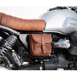 우측 가죽 사이드백 for Moto Guzzi V7 850 2