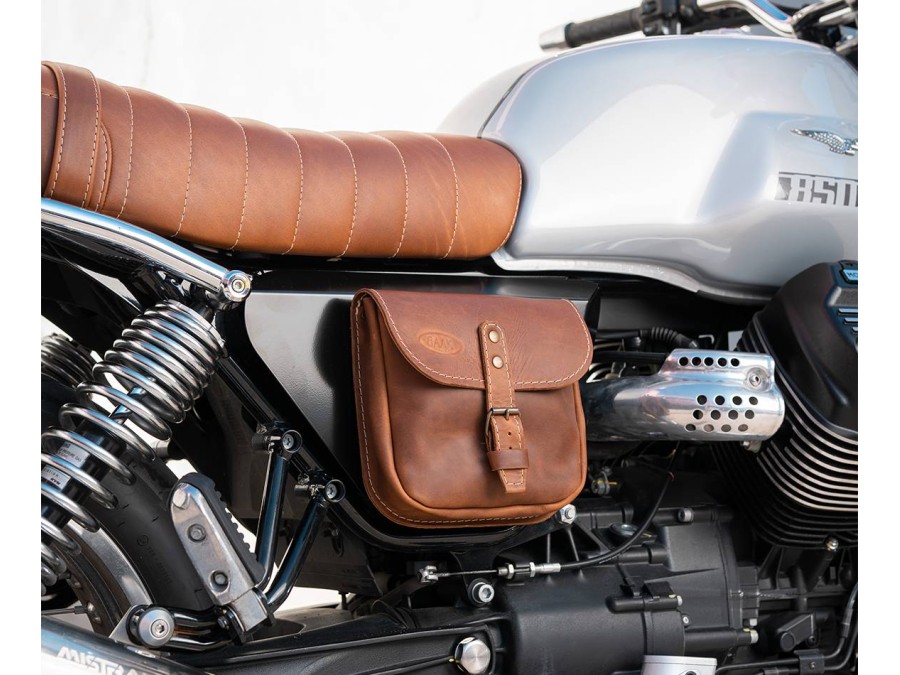 Leder-Satteltasche für Moto Guzzi V7 850