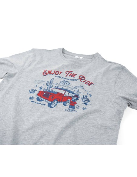 T-Shirt Enjoy The Ride Grau