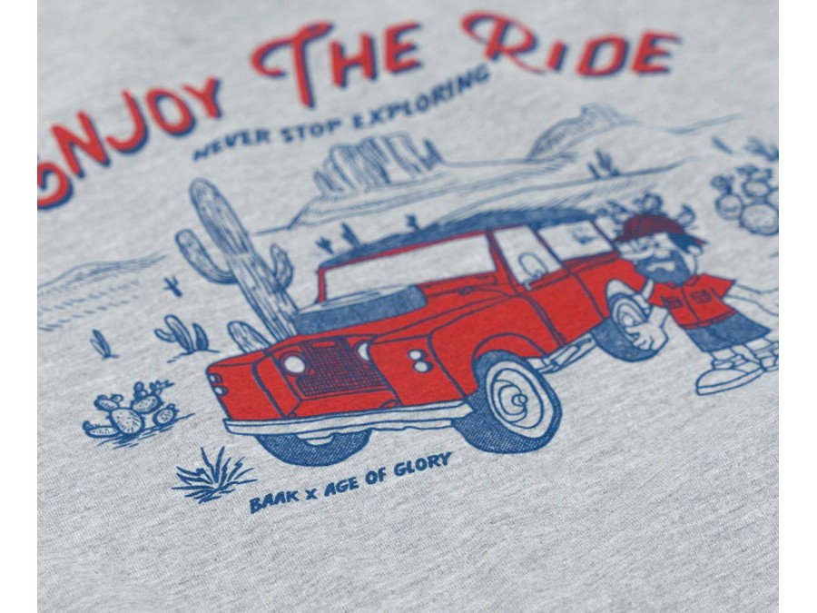 T-Shirt Enjoy The Ride Grau