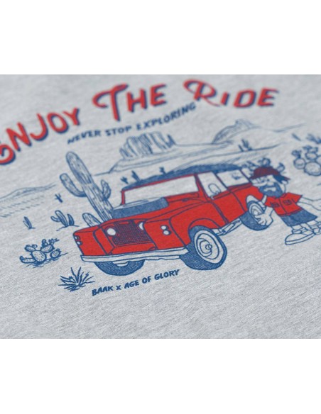 T-shirt Enjoy The Ride Grigio