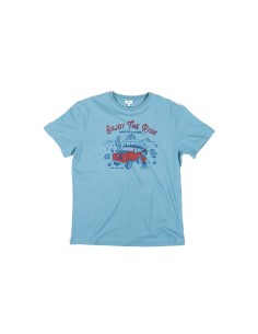 Camiseta "Enjoy The Ride" azul