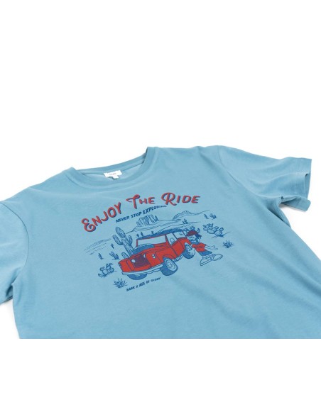 T-Shirt Enjoy The Ride bleu