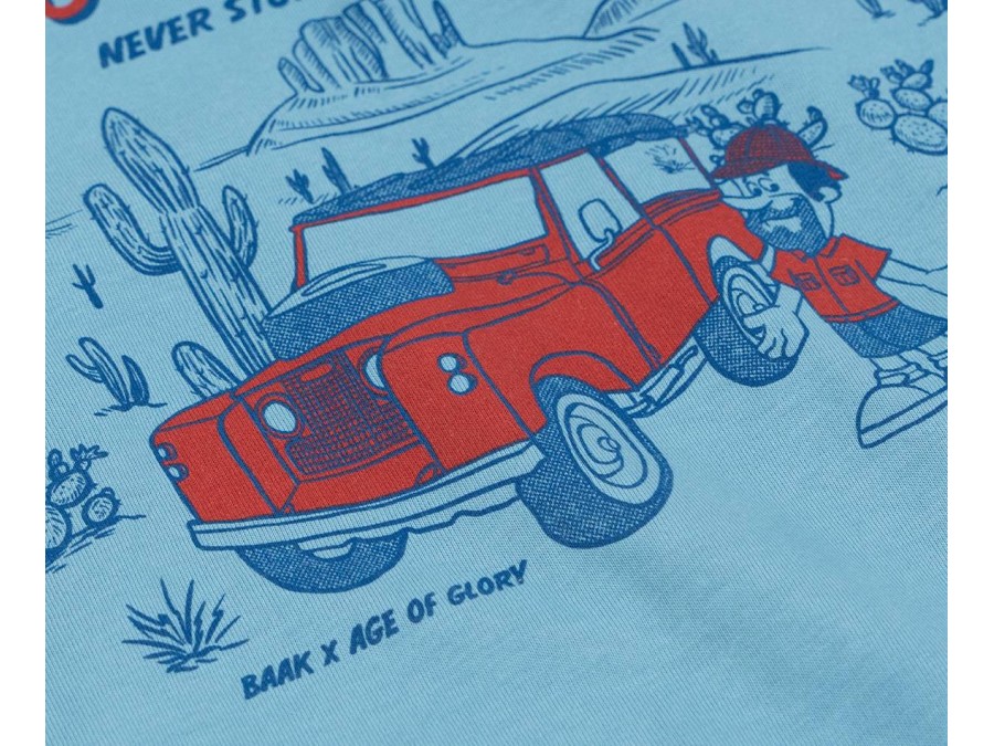 T-Shirt Enjoy The Ride blau