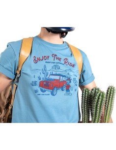 T-Shirt Enjoy The Ride blau 2