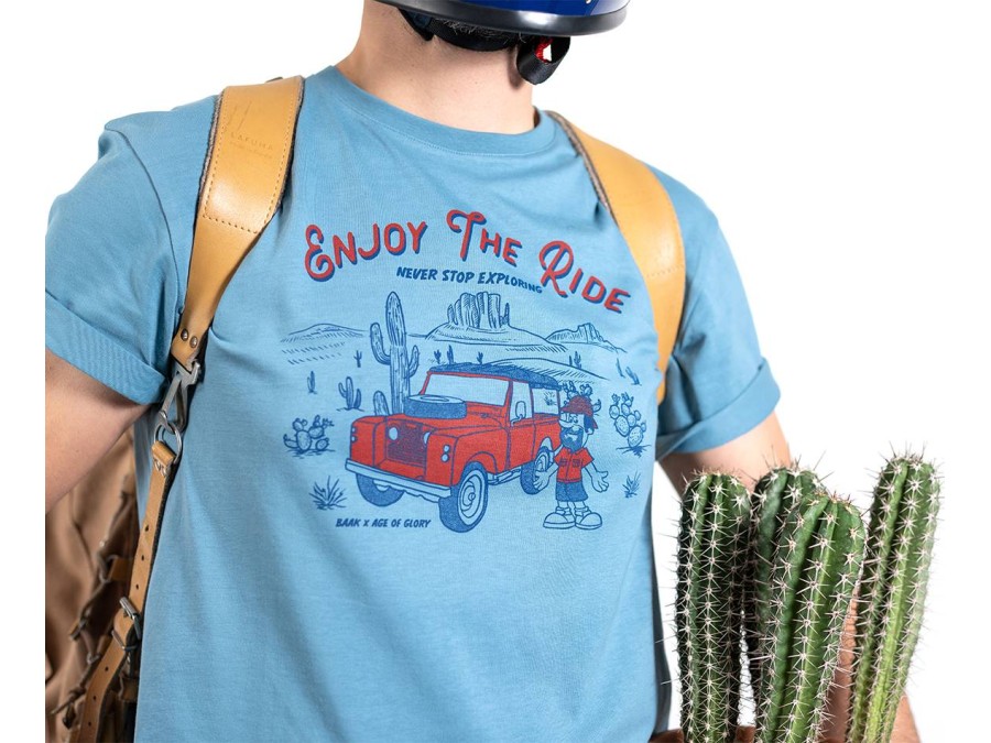 T-shirt Enjoy The Ride blu