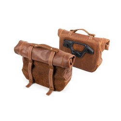 Grande borsa in cuoio arrotolata 2