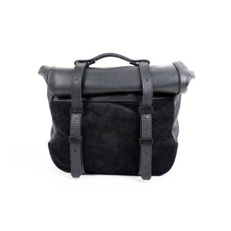 Große gerollte Ledertasche