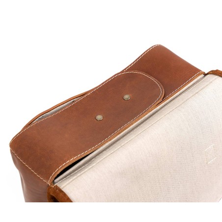 Bolsa de cuero tipo cartable grande