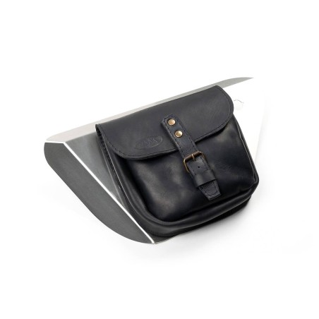 Tapa lateral con bolsa de cuero para Moto Guzzi V7 850