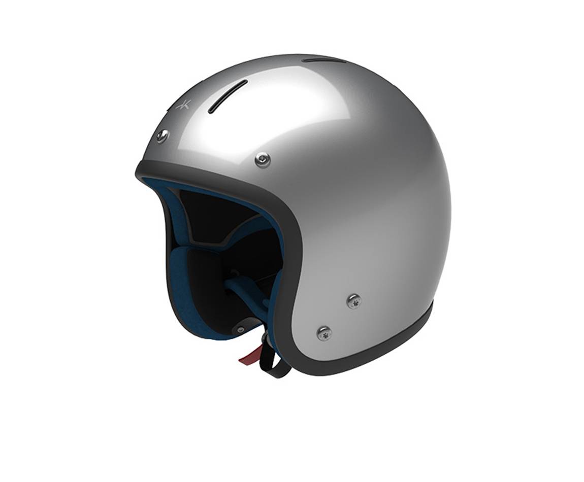 Casque vespa taille xl gris métal - Équipement moto