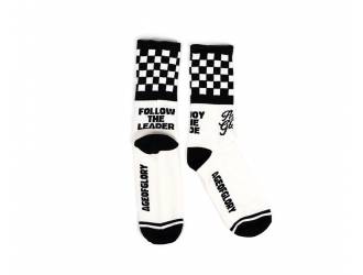 CHECKER Socks off-white/black