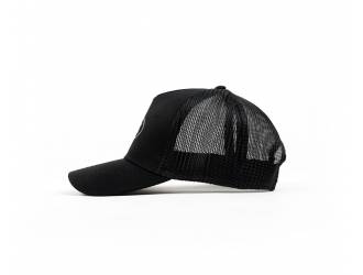 Black Trucker cap - White BAAK logo on front - one size fits all