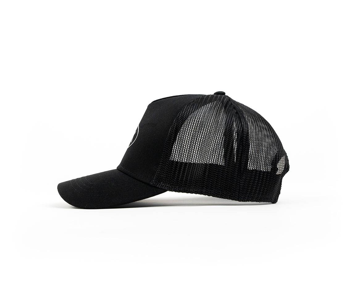 Black Trucker cap - White BAAK logo on front - one size fits all Black Trucker cap - White BAAK logo on front - one size fits all