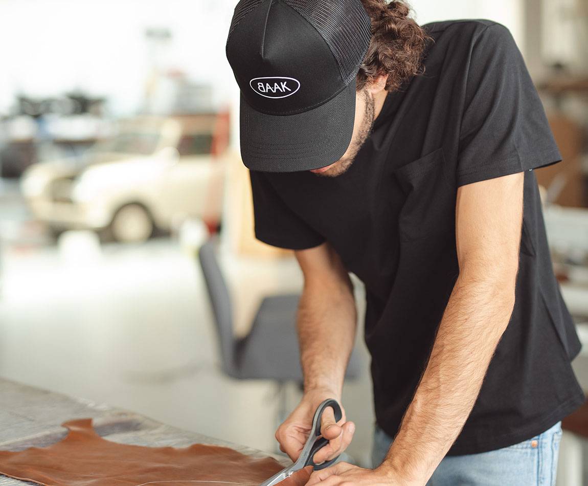Black Trucker cap - White BAAK logo on front - one size fits all Black Trucker cap - White BAAK logo on front - one size fits all