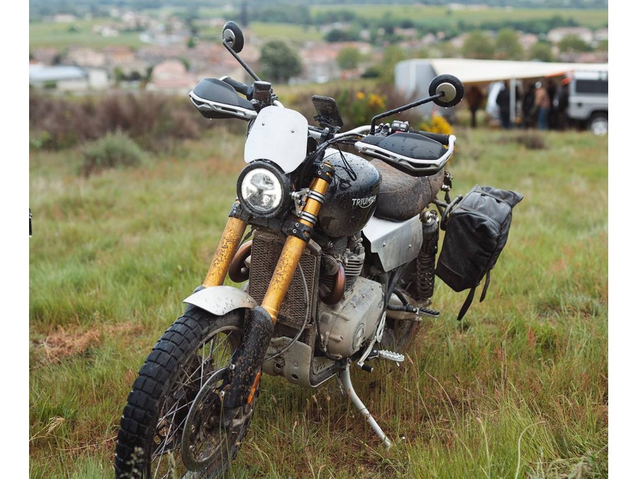 Saute-vent para Triumph Scrambler 1200 XE/XC aluminio BAAK