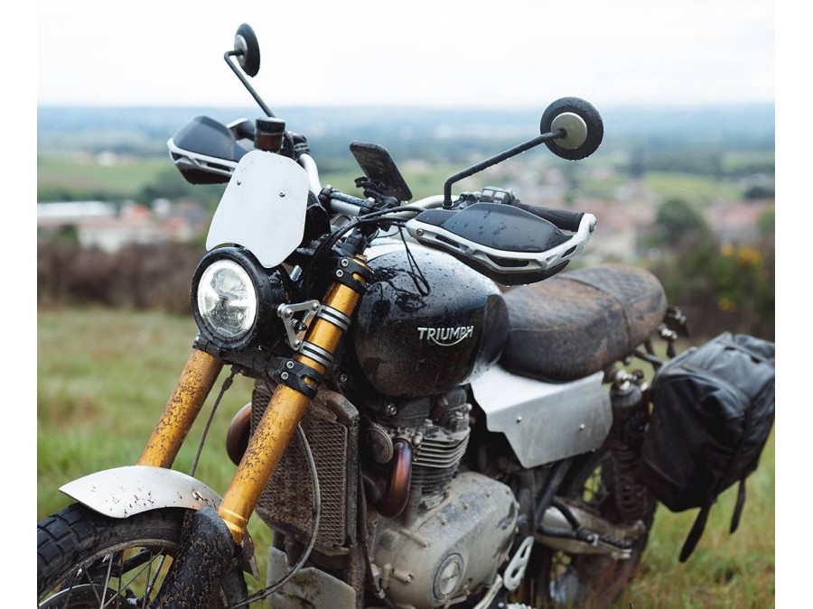 Windschild für Triumph Scrambler 1200 XE/XC Aluminium BAAK