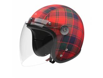 Casque VELDT jet tartan avec visière longue