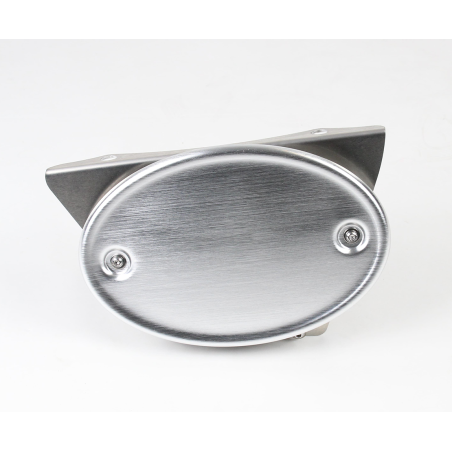 Cache latéral Porte-plaques à numéro Royal Enfield 650 Interceptor et Continental GT Métal Brossé