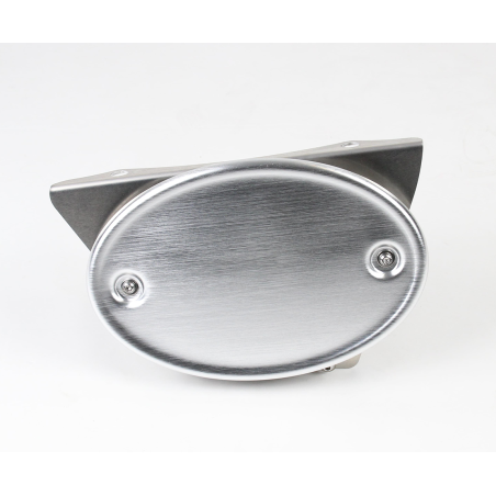 Side Number Plate Holder for Royal Enfield 650 Interceptor and Continental GT Brushed metal