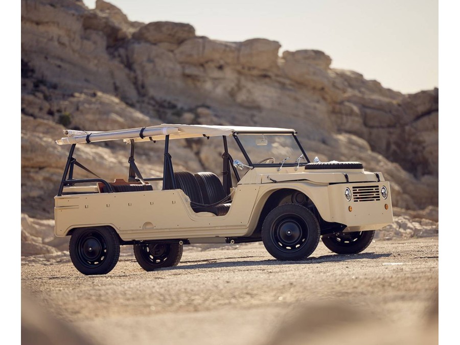 Handgefertigte Sitzbezughüllen aus Leder für Citroën Méhari – Französische Qualität