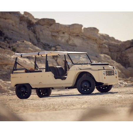 Handcrafted leather front seat covers for Citroën Mehari - French quality