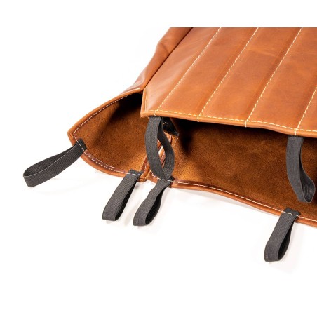 Handcrafted leather front seat covers for Citroën Mehari - French quality