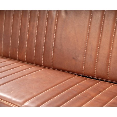 Complete rear bench seat in genuine leather for Citroën Méhari / Eden