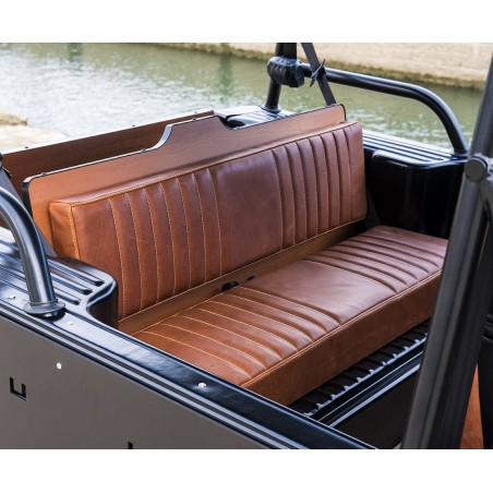 Complete rear bench seat in genuine leather for Citroën Méhari / Eden