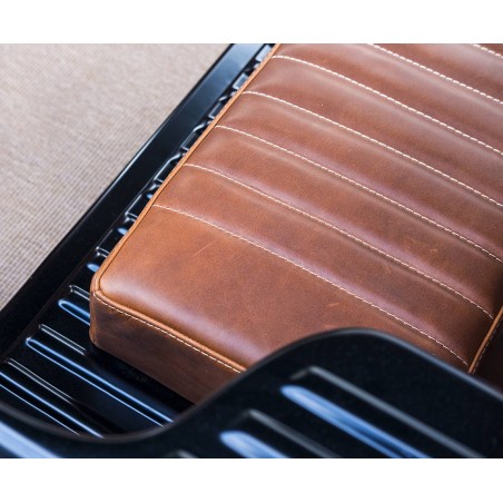 Complete rear bench seat in genuine leather for Citroën Méhari / Eden