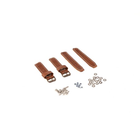 Leather straps for Citroën Méhari or Eden front hood - Made in France