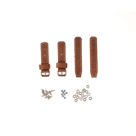 Leather straps for Citroën Méhari or Eden front hood - Made in France