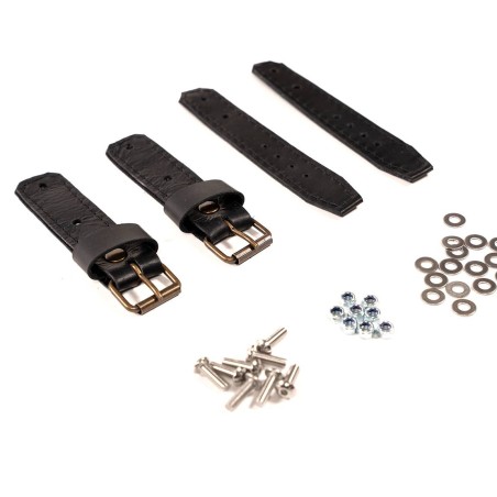 Leather straps for Citroën Méhari or Eden front hood - Made in France
