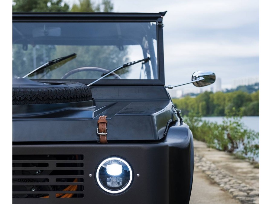 Lederbänder für die vordere Motorhaube des Citroën Méhari oder Eden – gefertigt in France